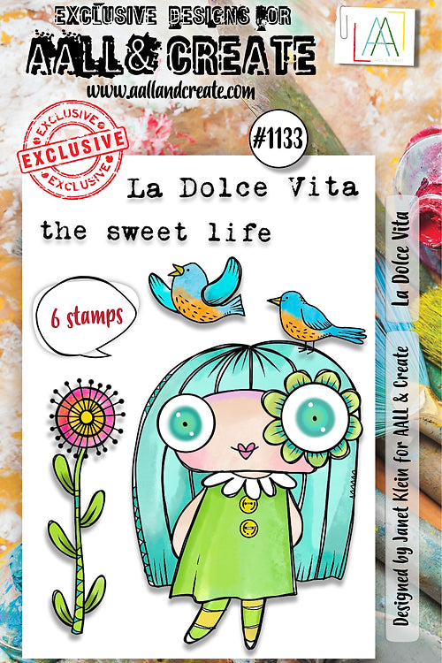 AALL & Create -A7  Clear Stamp - La Dolce Vita