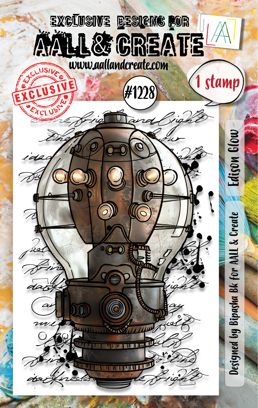 AALL & Create -A6 Clear Stamp - Edison Glow