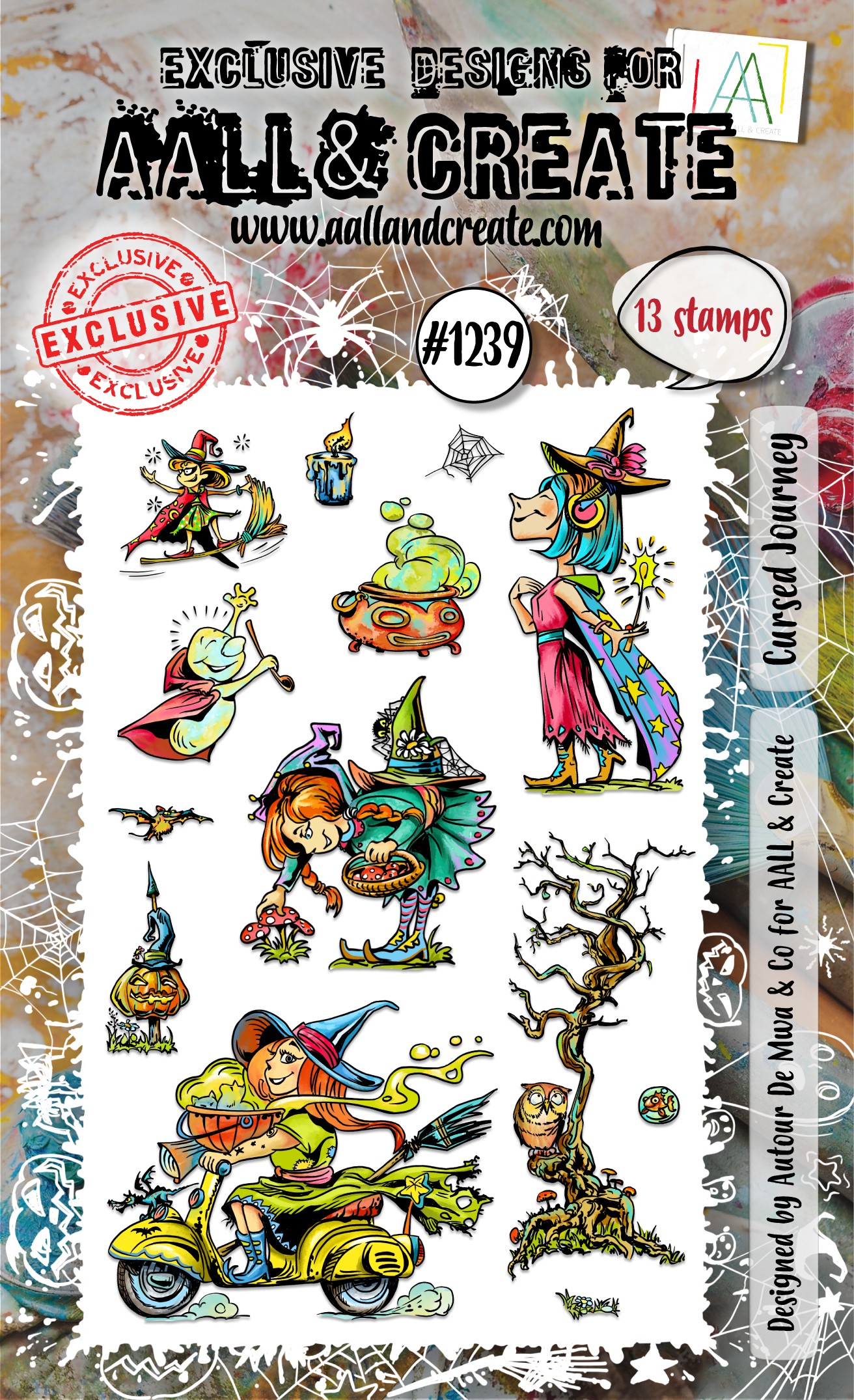 AALL & Create -A7 Clear Stamp - #1239 Cursed Journey 13 stamps