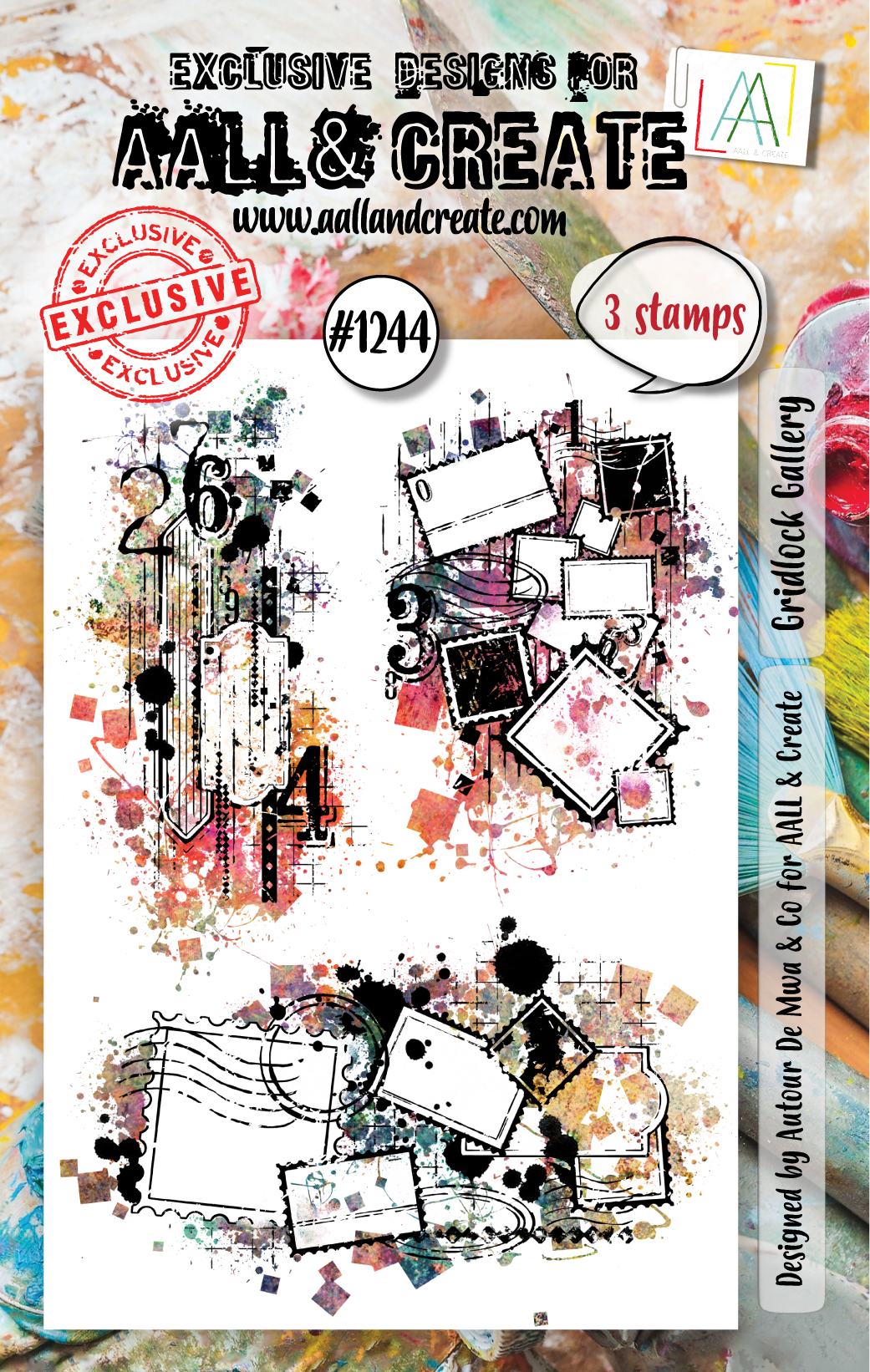 AALL & Create -A6 Clear Stamp - #1244 - Gridlock Gallery