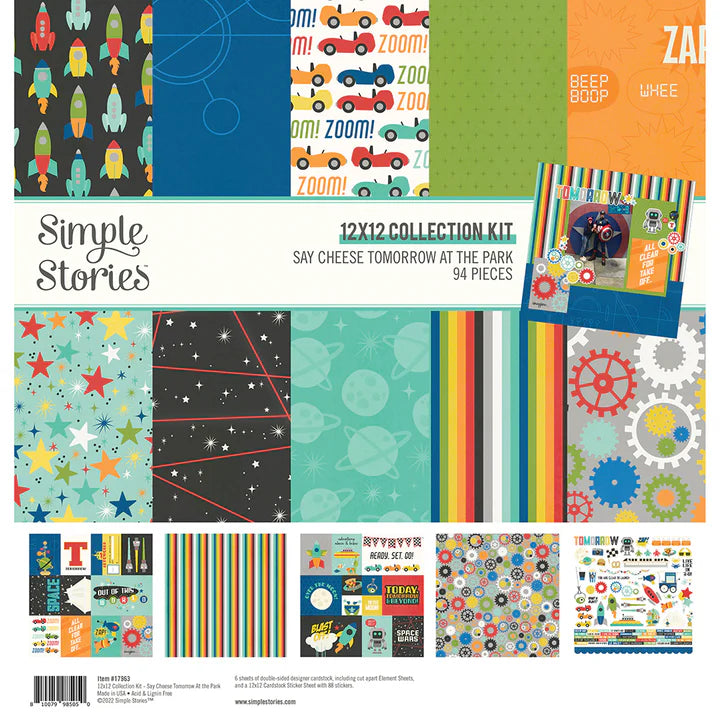 Simple Stories - Say Cheese Tomorrow at the park - 12 x 12 Collection Kit 94 Pieces