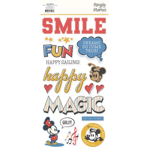 Simple Stories - Say Cheese Classic Mouse Foam Stickers (44 stickers)
