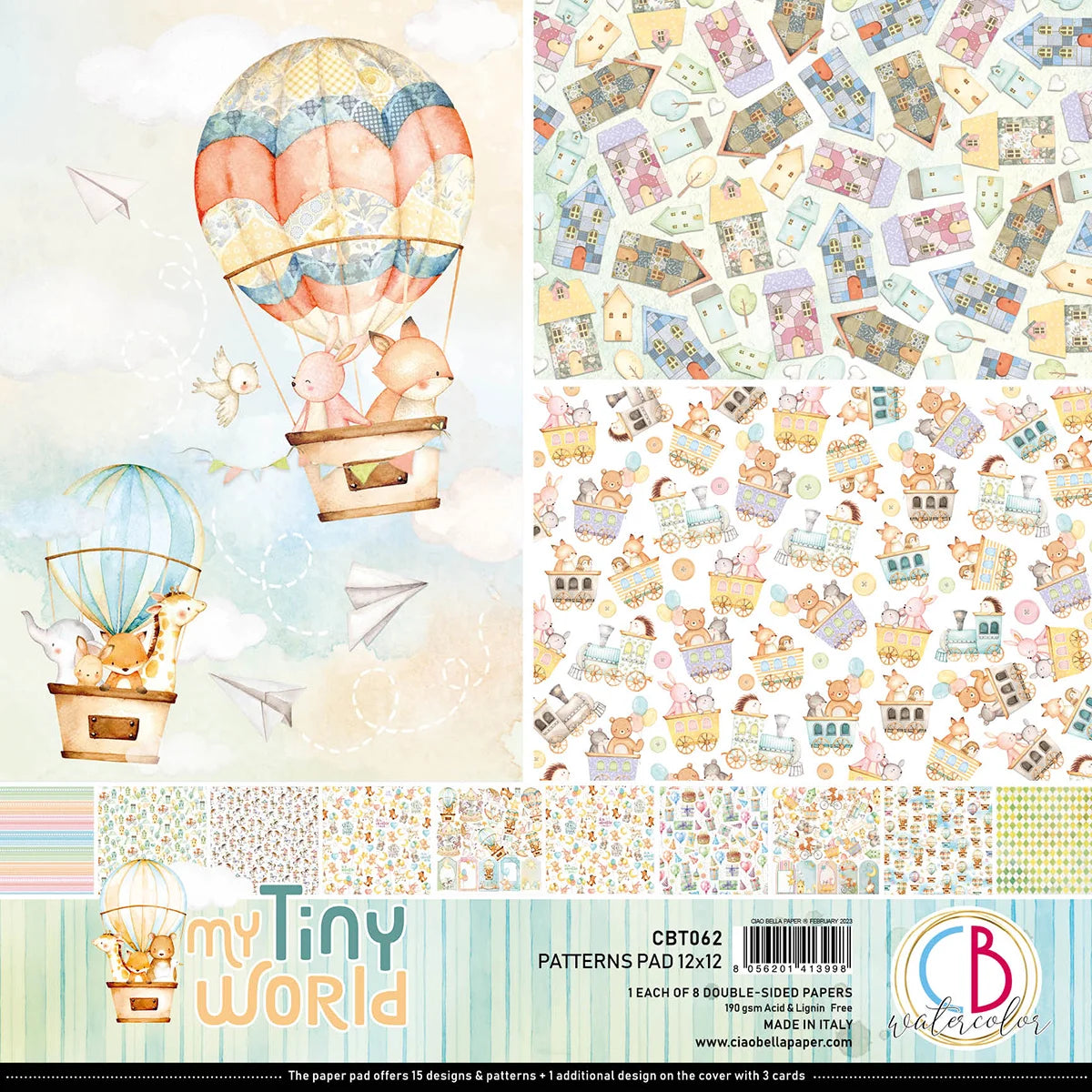 CIAO BELLA - 12 x 12 Patterns Pad - Tiny World