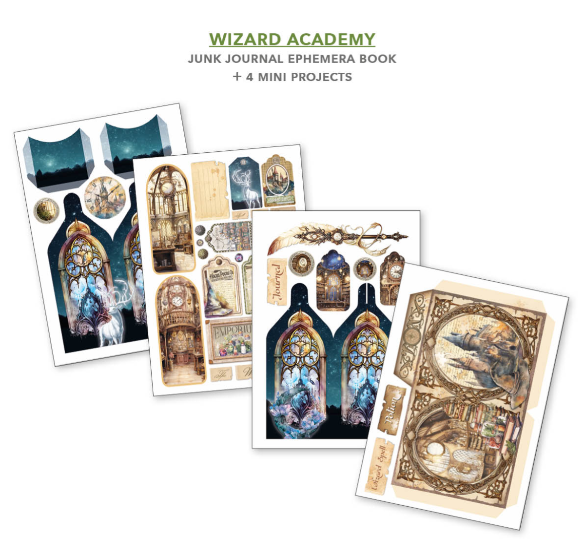 CIAO BELLA -Junk Journal & Ephemera Book - Wizard Academy