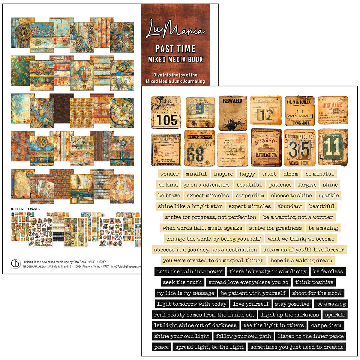 CIAO BELLA - Mixed Media Book - Past Time