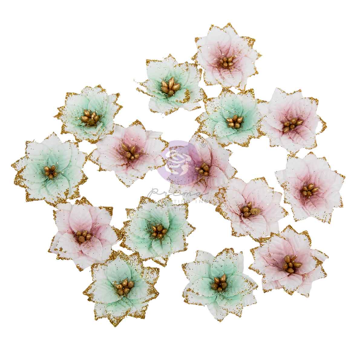 Prima - Christmas Blush Collection Flowers -Snowy Morning – 20 pcs