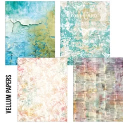CIAO BELLA -Craft Mix Vellum and Tissue Papers A5 Sound of Spring 8/Pk