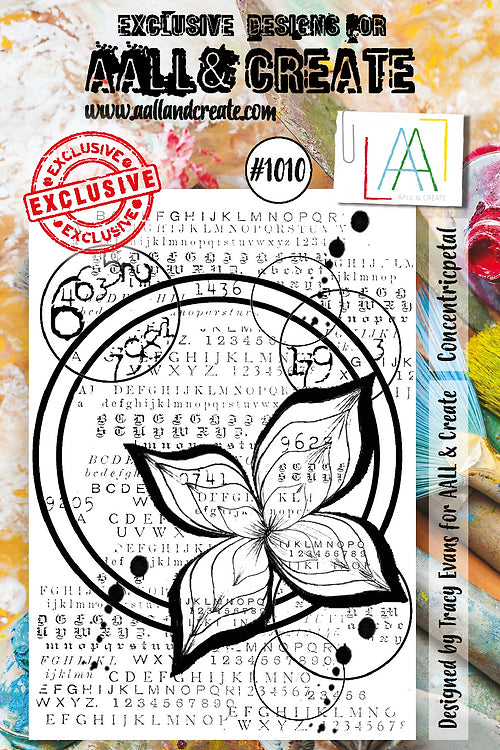 AALL & Create -A7  Clear Stamp - Concentricpetal