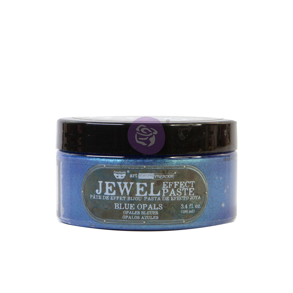 PRIMA -ART EXTRAVAGANCE – JEWEL TEXTURE PASTE – BLUE OPALS – 1 JAR, 100ML (3.4 FL OZ