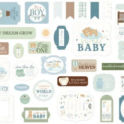Carta Bella - Little Lullabies - Baby Boy Ephemera