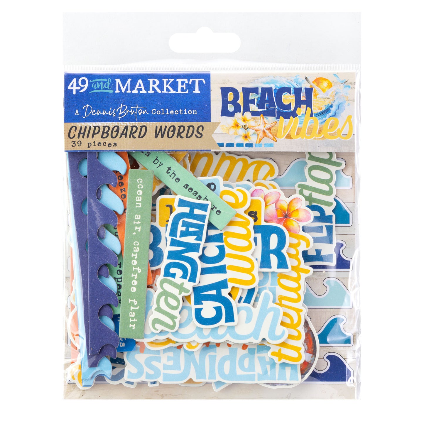 Beach Vibes - Die cuts Elements - 48 Pieces