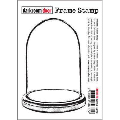 DARKROOM DOOR - Frame Stamp - Glass Dome (DDFR030)