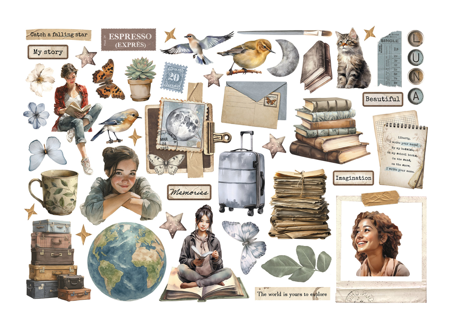 Stamperia - Ephemera - Secret Diary