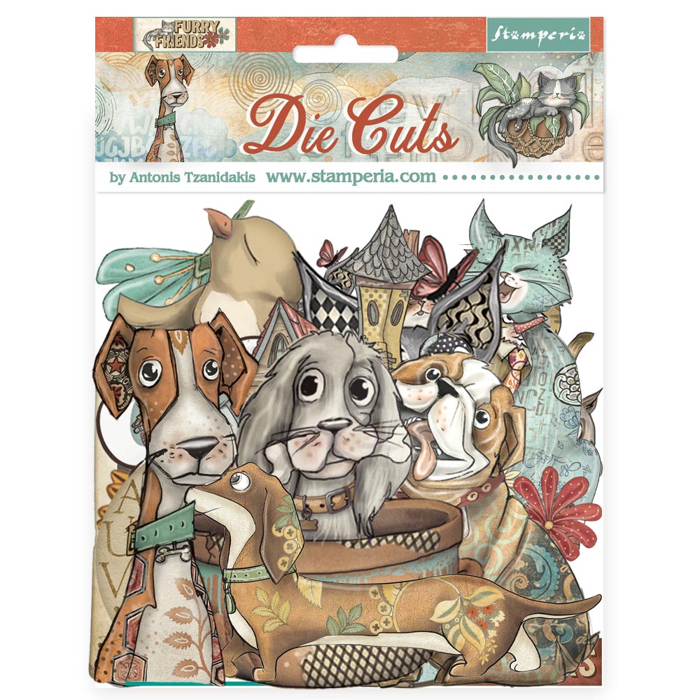 Stamperia - Die Cuts - Furry Friends