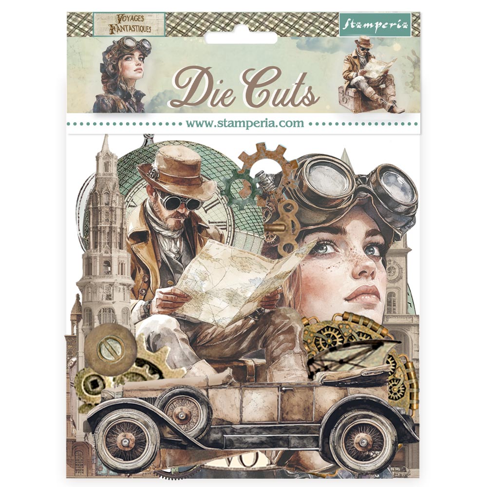 Stamperia - Die Cuts - Voyages Fantastiques
