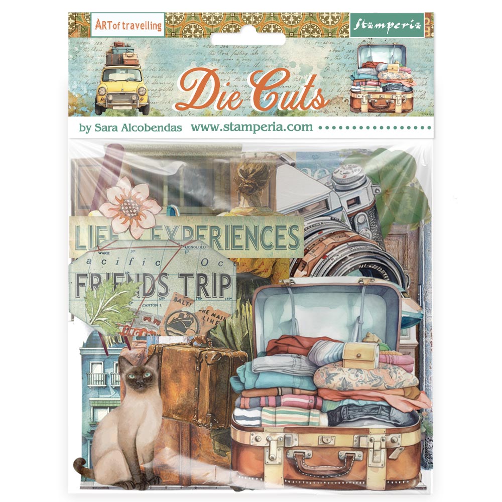 Stamperia - Die Cuts - Art of Travelling