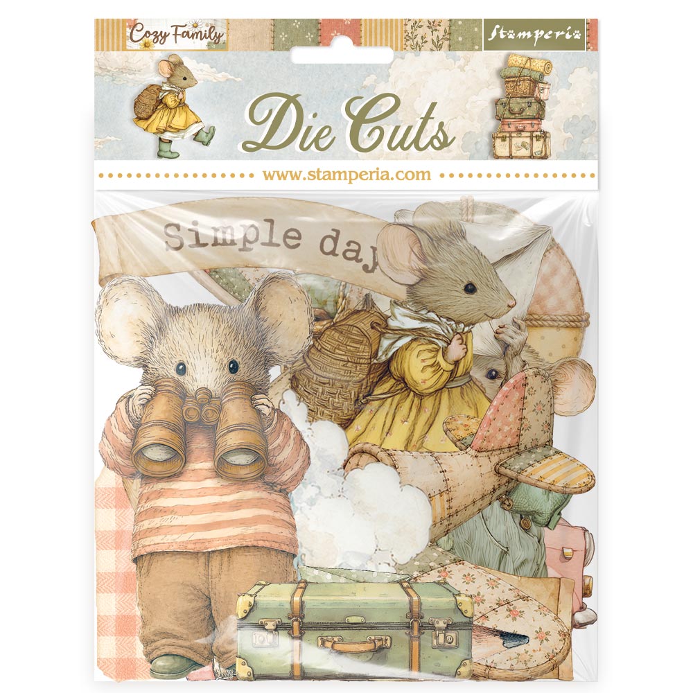 Stamperia - Die Cuts - Cozy family