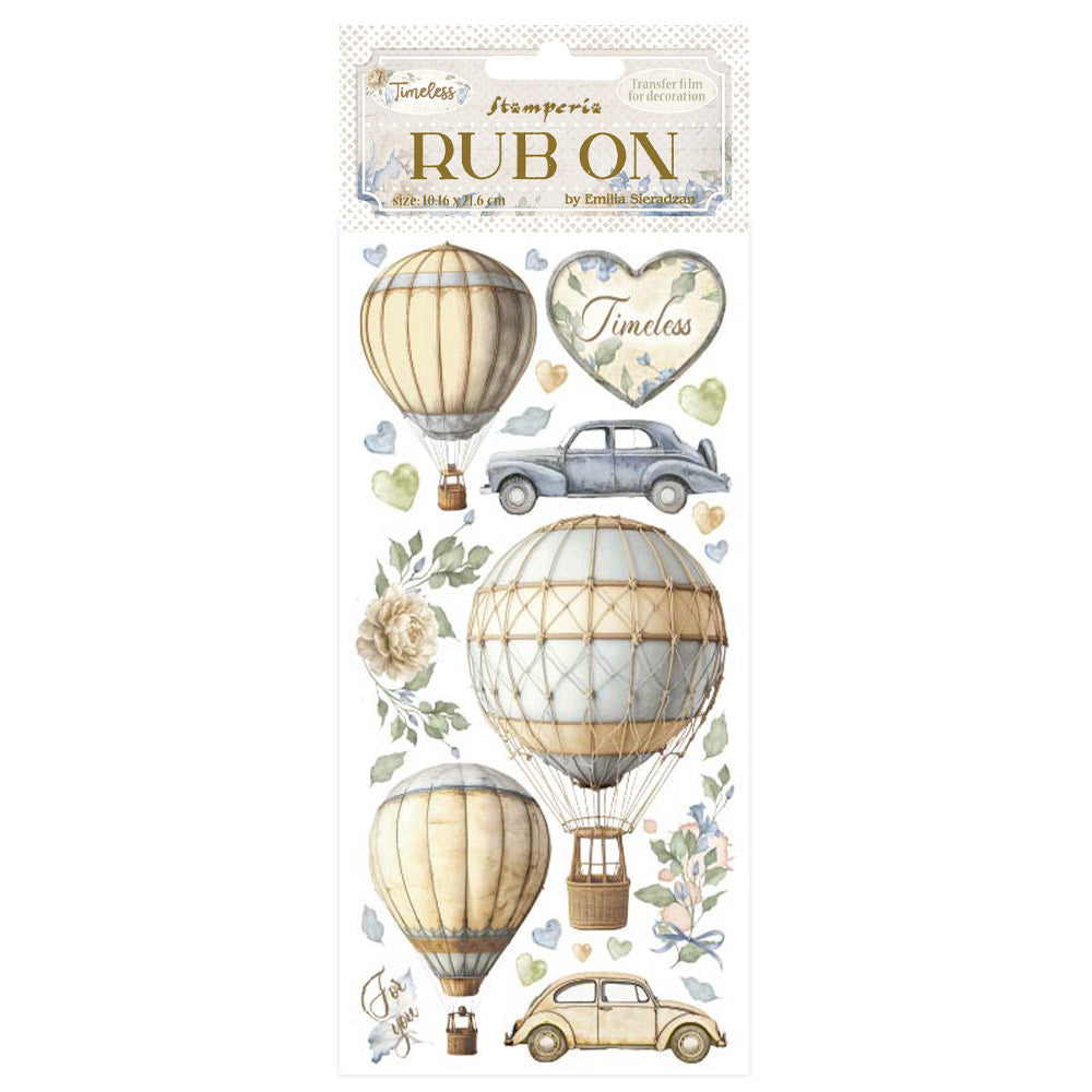 Stamperia - Rub-ons - Timeless Balloons