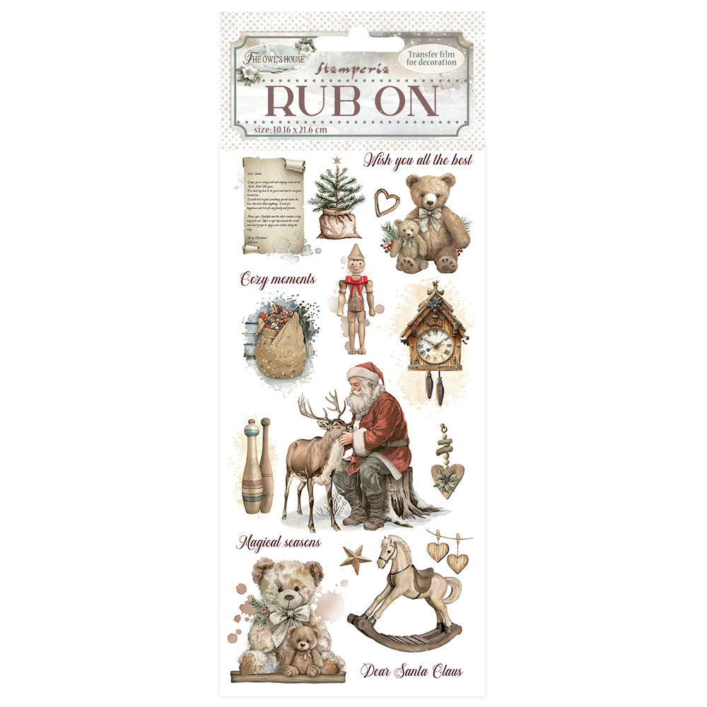 Stamperia - Rub-ons - The Owl's House Teddy Bears