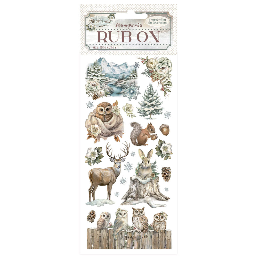 Stamperia - Rub-ons - The Owl's House Wildlife