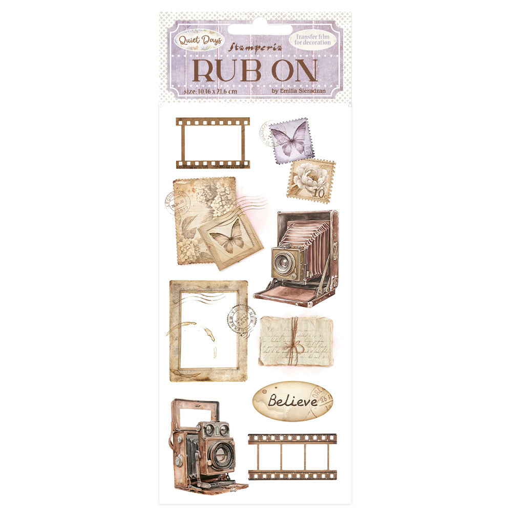 Stamperia - Rub-ons - Quiet Days - Vintage Photography