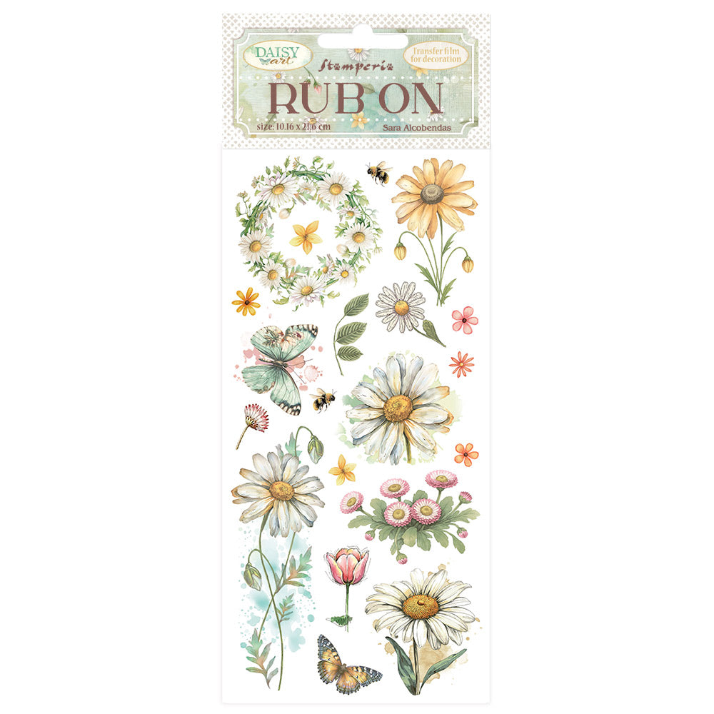 Stamperia - Rub-ons - Daisy Art - Daisy and Butterfly