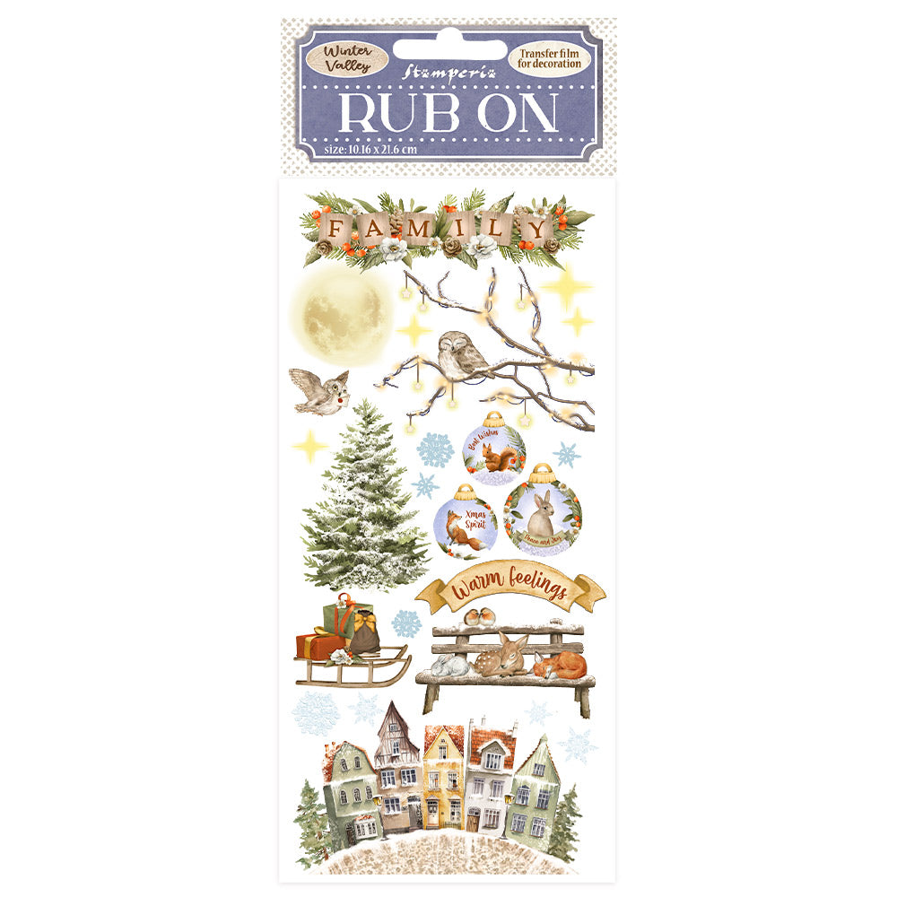 Stamperia - Rub-ons - Winter Valley Warm Feelings