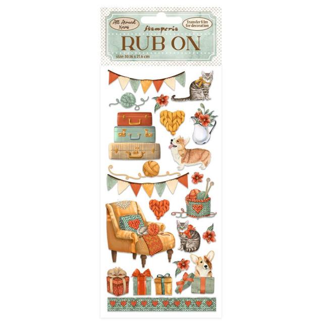 Stamperia - Rub-ons -All Around Christmas suitcases