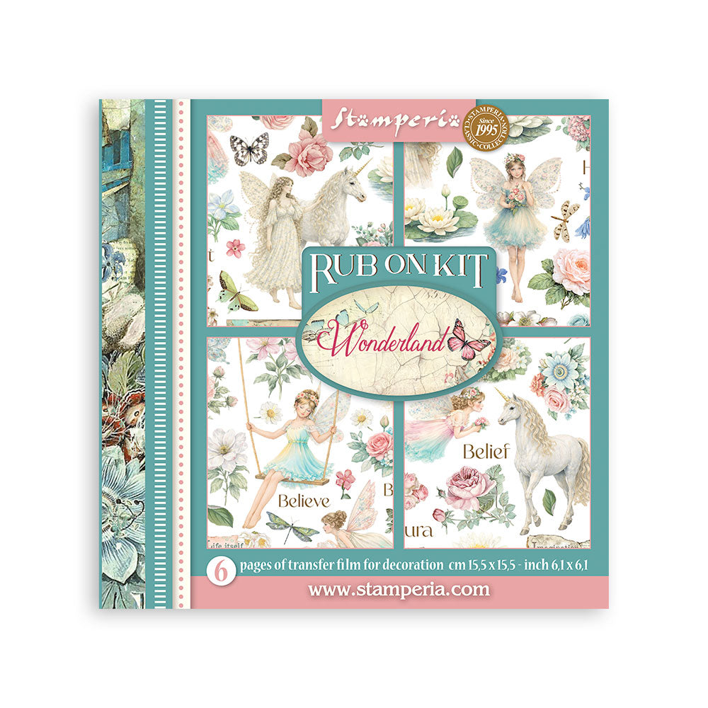 Stamperia - Assortment Rub on cm 15,5x15,5 - 6 pages - Wonderland