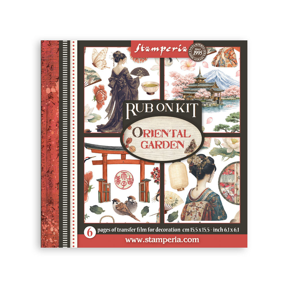 Stamperia - Assortment Rub on cm 15,5x15,5 - 6 pages - Oriental Garden