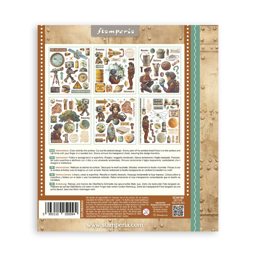 Stamperia - Assortment Rub on Selection - 20.5cmX23cmX0cm - 6 pages - A new beginning