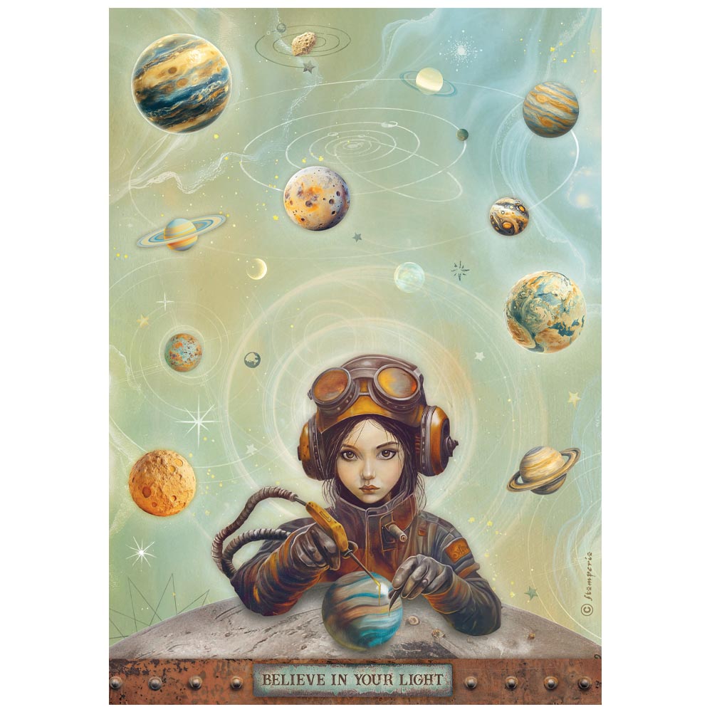 Stamperia - Rice Paper - 21cm x 29.7cm - A4 - A new beginning - Believe in your light