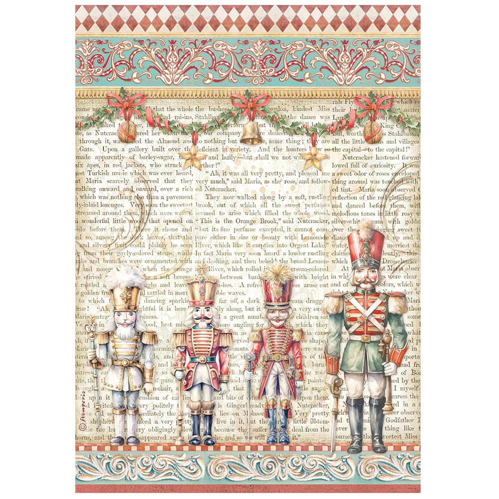 Stamperia - Rice Paper - The nutcracker soldiers