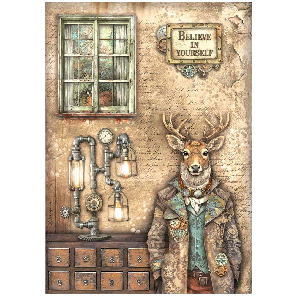 Stamperia - A4 Rice Paper - Alterego Deer