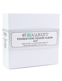 49 and Market - Foundations square album - White