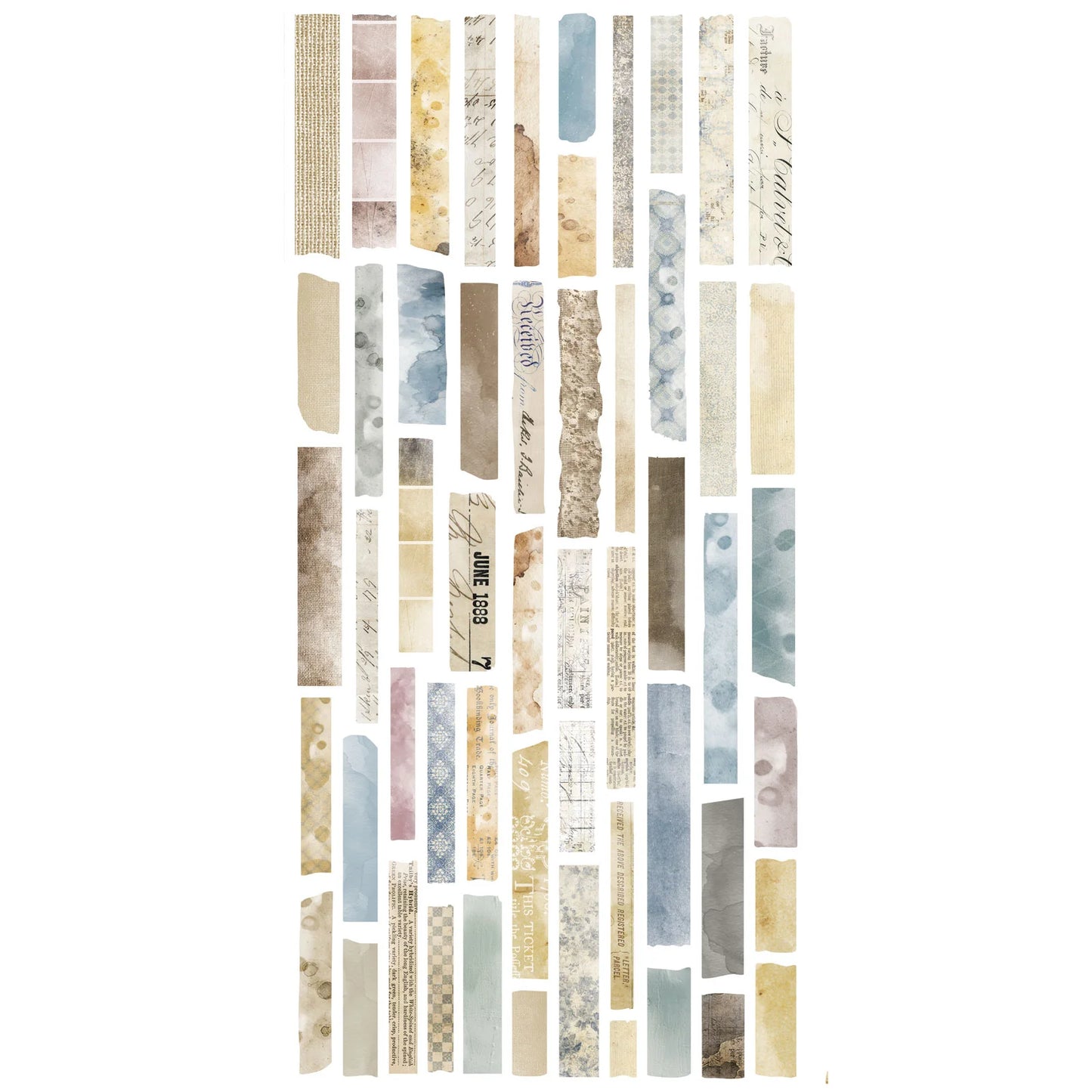 49 and Market - Cello Stickers 81 Die-cut pieces - Faded Memory Lane