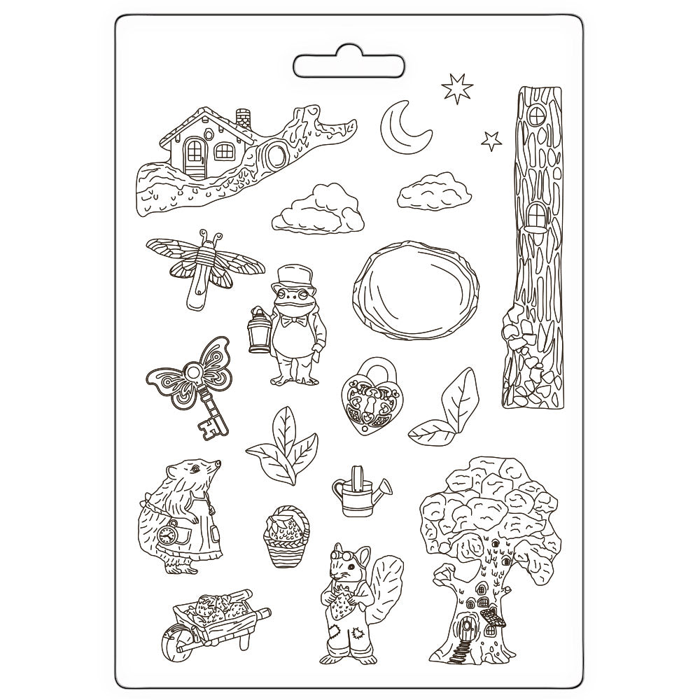Stamperia- Soft Mould A4 - Hidden Grove