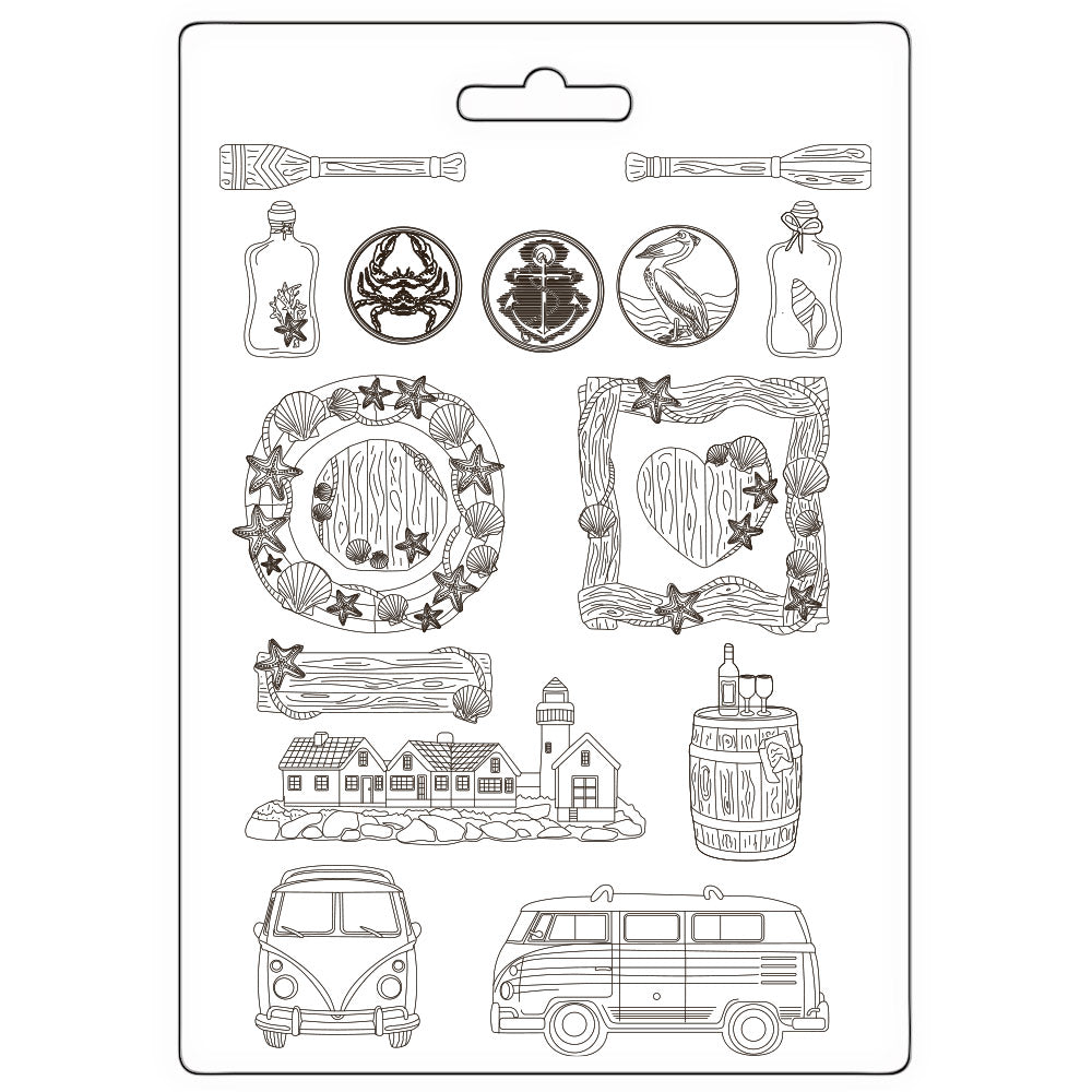 Stamperia- Soft Mould A4 - Silent Sea