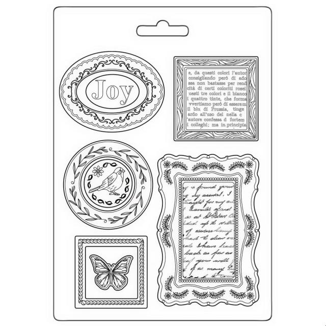 Stamperia - Soft Mould A5 - Blue Land plates