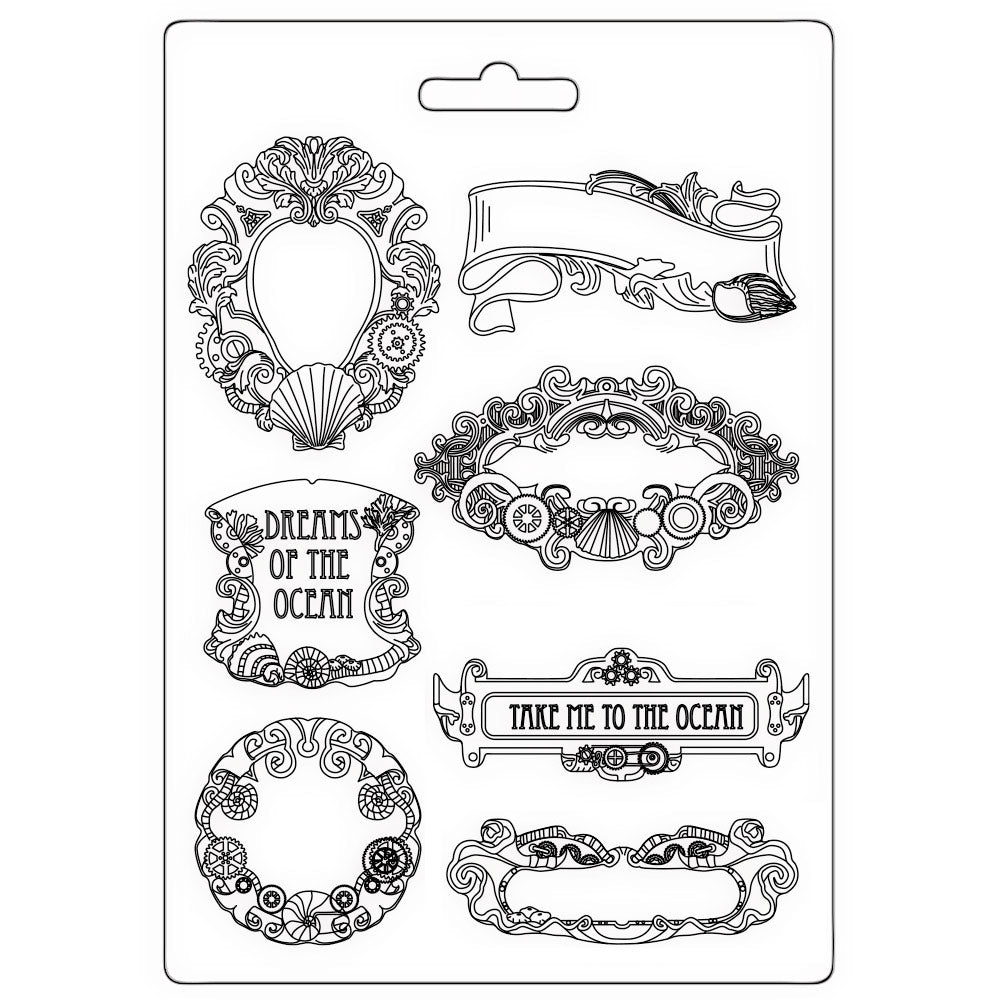 Stamperia - Soft Mould A5 - Songs of the Sea - labels