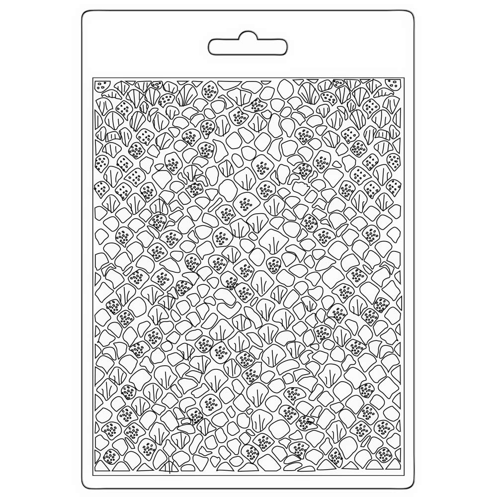 Stamperia - Soft Mould A5 - Songs of the Sea - mermaid scales