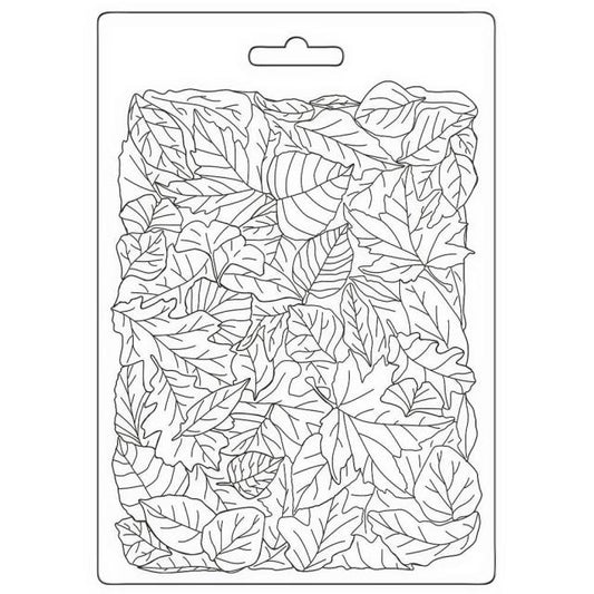 Stamperia  - Soft Mould A5 -  Woodland Leaves Pattern