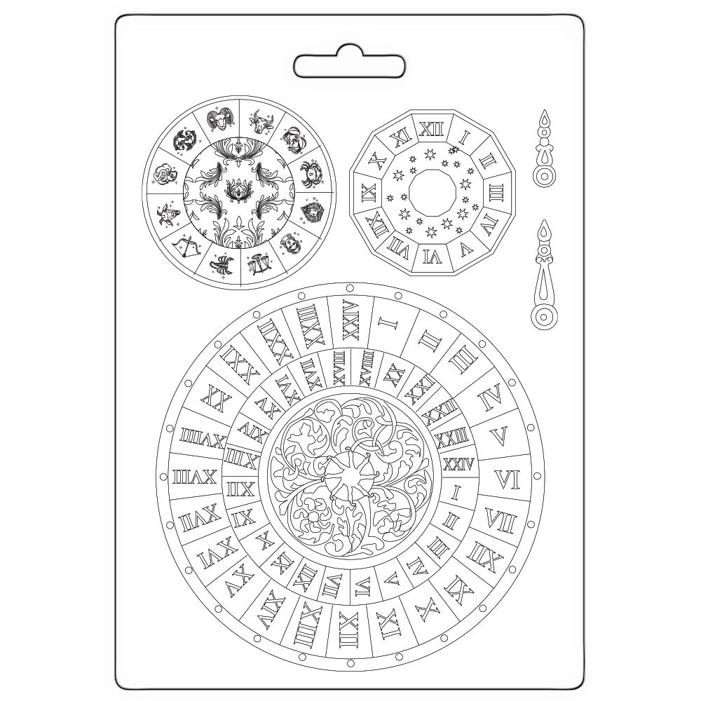Stamperia- Soft Mould A5 - Venice city of art clocks