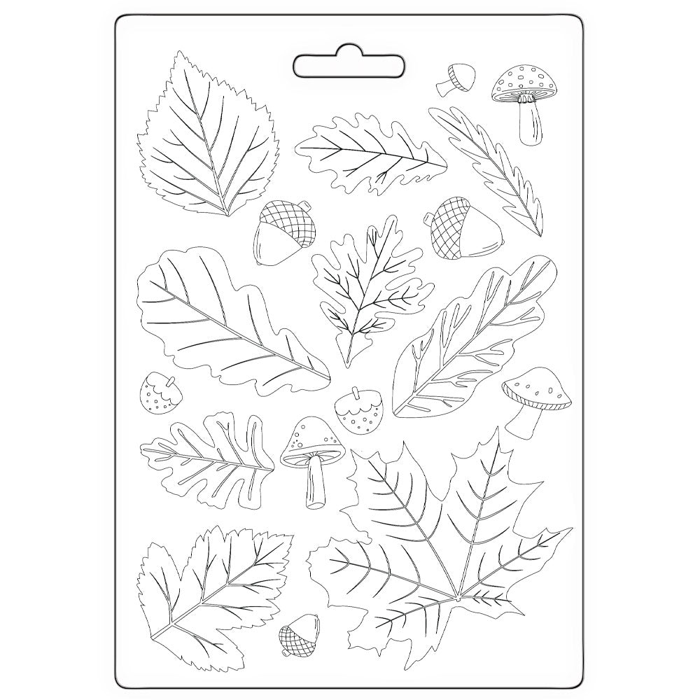 Stamperia- Soft Mould A5 - Whispering Woods leaves
