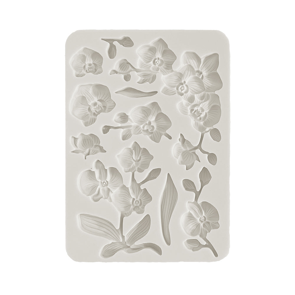 Stamperia - Silicon mold A5 - Orchids and Cats - Orchids