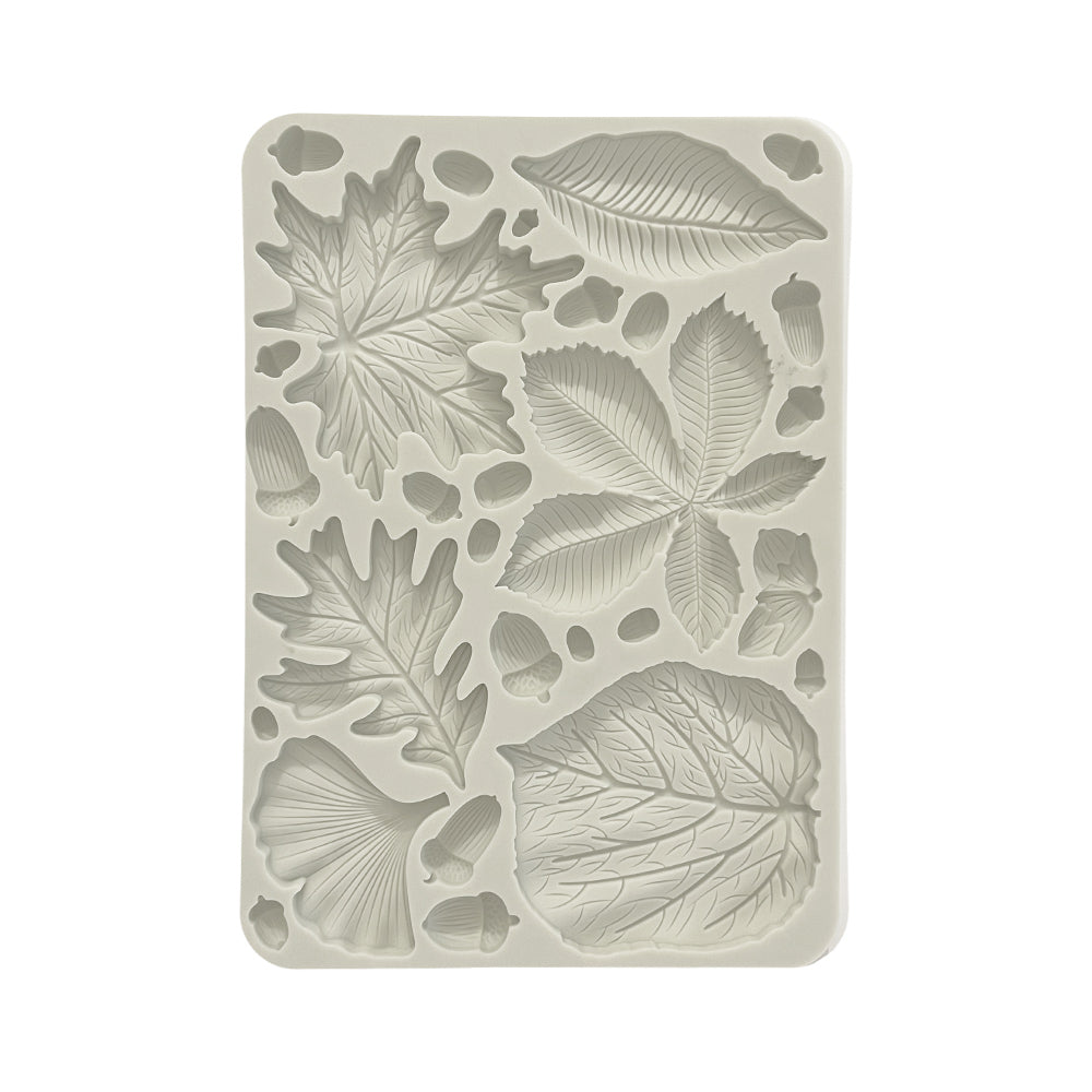 Stamperia - Silicon mold A5 - Forest leaves & acorns