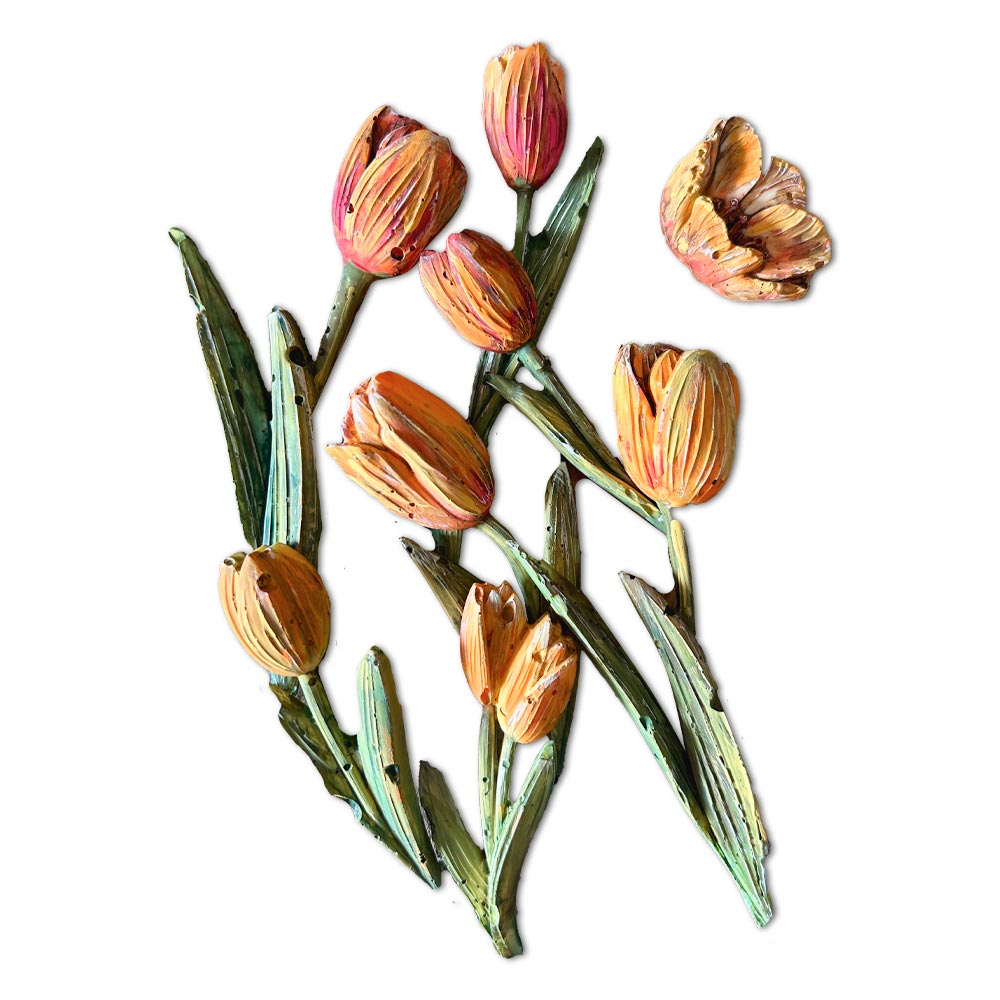 Stamperia - Silicon mold A5 - Art of travelling tulips