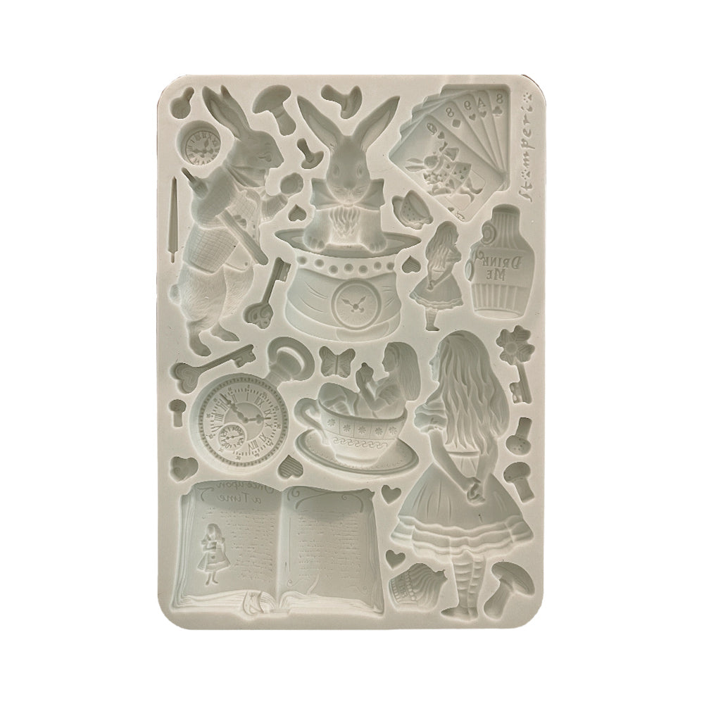 Stamperia - Silicon mold A5 - Alice in Christmas