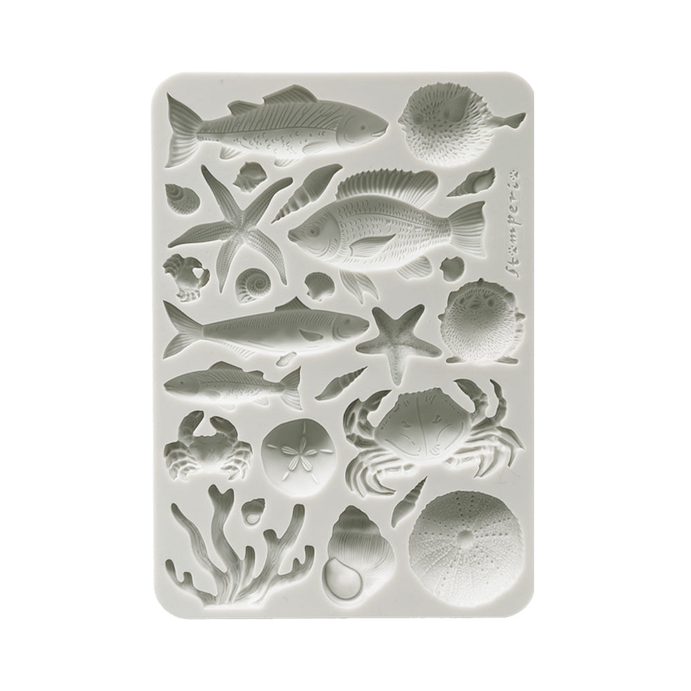 Stamperia - Silicon mold A5 - Silent Sea shells and fish