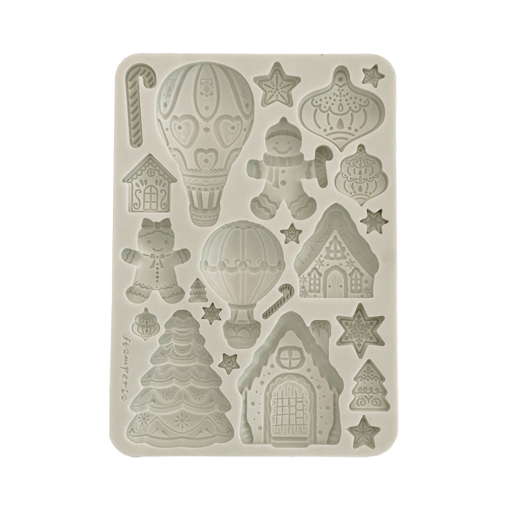 Stamperia - Silicon mold A5 - Candy Christmas gingerbreads